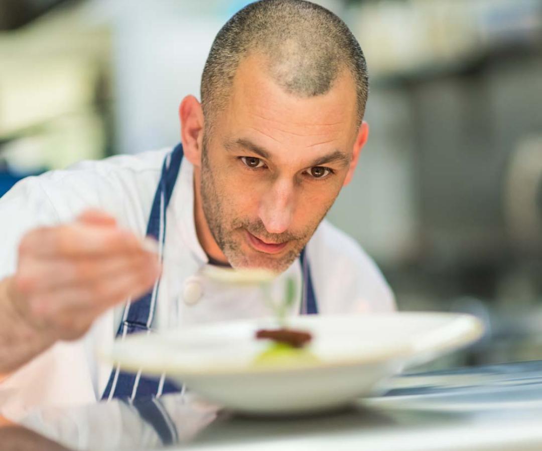 Royal Duchy Hotel Chef preparing food