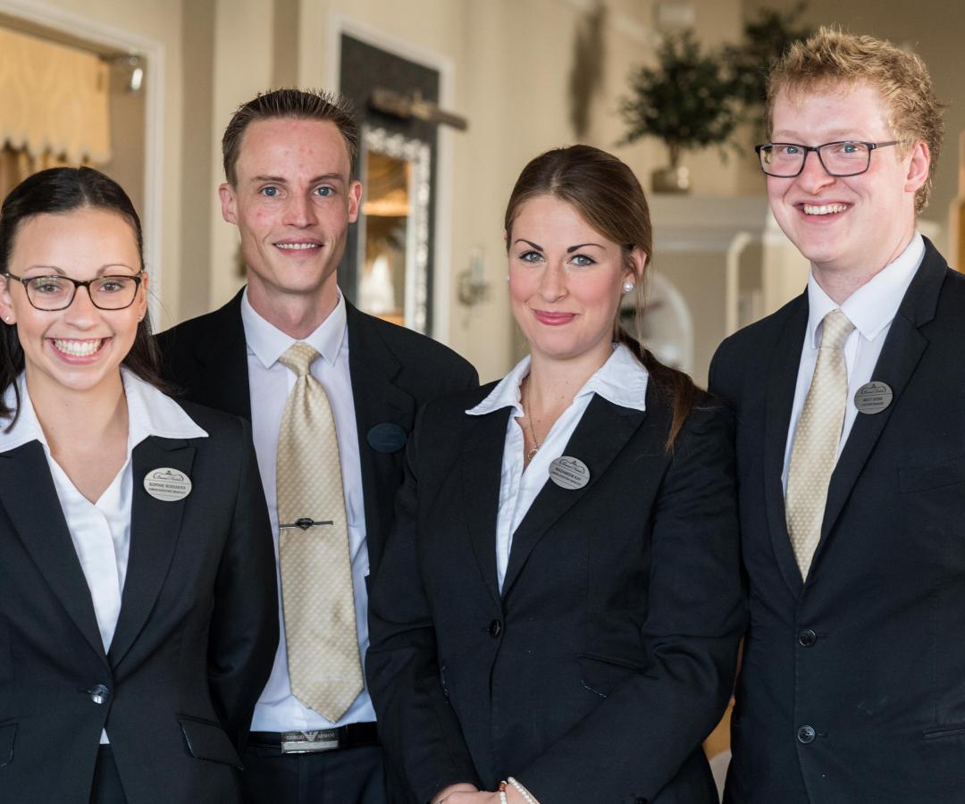 Staff at the Victoria Hotel in Sidmouth