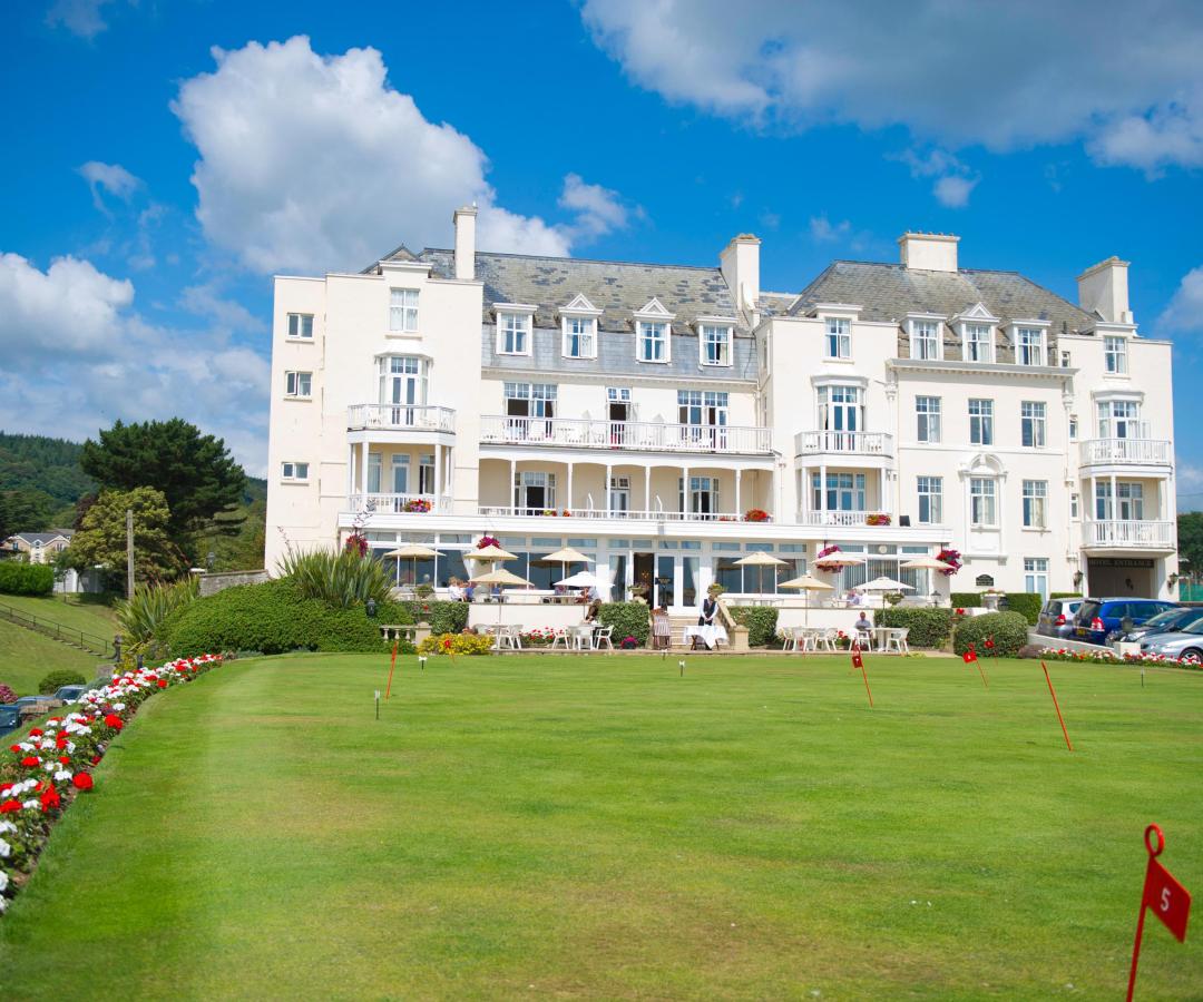 Exterior view of the Belmont Hotel in Sidmouth