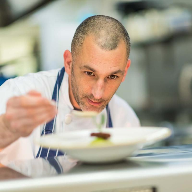 Royal Duchy Hotel Chef preparing food