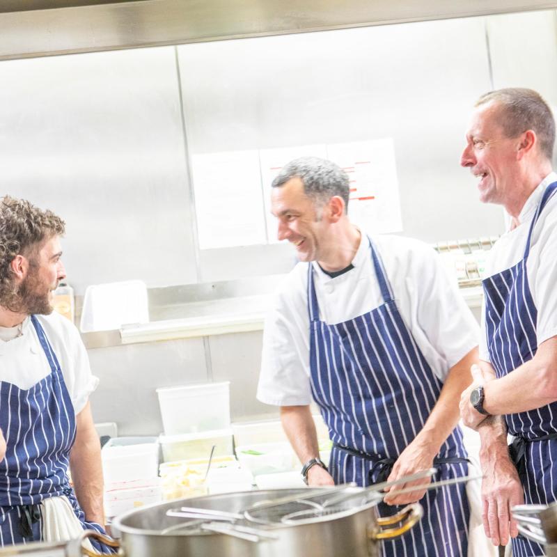 Kitchen team at the Royal Duchy Hotel