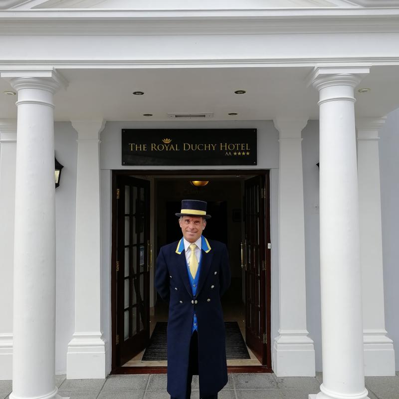James the Doorman at The Royal Duchy Hotel